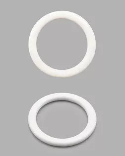 ГВ800 Кольцо 9,5мм металл/эмаль, белый арт. АРС-52175-1-АРС0001279281