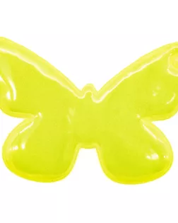 Световозвращатель подвеска 'Бабочки', ПВХ, 7 см (желто-лимонный) арт. АРС-52781-1-АРС0001055808