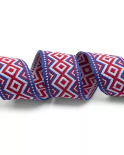 С1853Г17 Лента жаккардовая рис. 9496 32мм*25м (6 синий) арт. АРС-52950-1-АРС0001241705