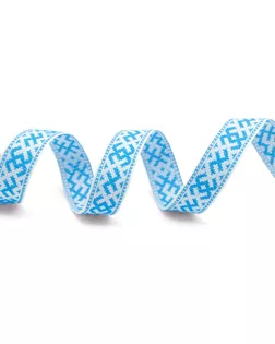 С3771Г17 Лента 'Славянский орнамент Оберег', рис. 9711 18мм*25м (2 белый/голубой) арт. АРС-52956-1-АРС0001254203