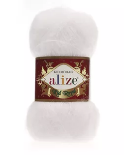 Пряжа ALIZE 'Kid royal' 50г, 500м (62%кид мохер, 38%полиамид) ТУ (55 белый) арт. АРС-53327-1-АРС0001117713 Пряжа ALIZE 'Kid royal' 50г, 500м (62%кид мохер, 38%полиамид) ТУ (55 белый) арт. АРС-53327-1-АРС0001117713