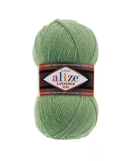 Пряжа ALIZE 'Lanagold fine' 100 гр. 390м (49%шерсть, 51% акрил) (180 Серебряная Сосна) арт. АРС-53332-1-АРС0001226760