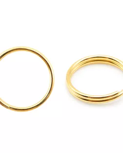 4AR257/258 Кольцо соединительное двойное, 10мм, 50шт/упак, Astra&Craft (яркое золото) арт. АРС-53396-1-АРС0001281538
