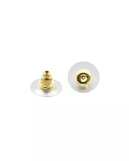 4AR2024-25 Фиксатор для серег, силикон с металлом 4 шт/упак, Astra&Craft (золото) арт. АРС-53803-1-АРС0001235844