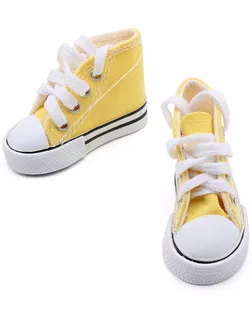Купить Обувь SH-0072 Кеды для кукол 7,5*4,0*3,5 см, 1 пара, Astra&Craft (желтый) арт. АРС-53845-1-АРС0001278625 оптом в Череповце