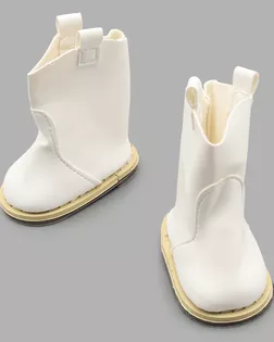 Купить Обувь SH-0013 Сапожки для кукол, 7,5см*8 см, 1 пара, Astra&Craft (белый) арт. АРС-53847-1-АРС0001278627 оптом в Череповце