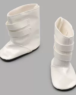 Купить Обувь SH-0023 Сапожки для кукол с пряжками, 7см, 1 пара, Astra&Craft (белый) арт. АРС-53864-1-АРС0001278646 оптом в Череповце