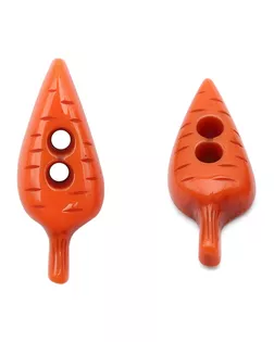 Б30 (3.02-1362-22) Пуговица 'Морковка' 35L (22мм) 2 прокола, пластик (оранжевый) арт. АРС-53882-1-АРС0001281602