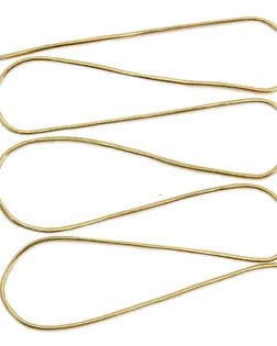 Резинка-шнур эластичный метализированный (резинка шляпная), 2 мм * 5 м, светлое золото арт. АРС-55239-1-АРС0001285370
