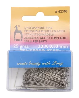 62303 Булавки 0,53мм/30мм, сталь, 25гр PONY арт. АРС-13696-1-АРС0001209087