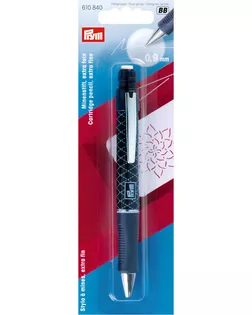 Механический карандаш с 2 грифелями, 0,9мм PRYM 610840 (белый) арт. АРС-21102-1-АРС0000842836