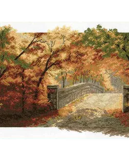 679 Набор для вышивания Hobby&Pro 'Осенний мост', 36*25 см арт. АРС-23249-1-АРС0000832387