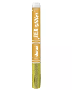 DA0140013 Маркер для ткани Darwi TEX Glitter, 2мм (с блестками) (700 желтый) арт. АРС-32126-1-АРС0000842248