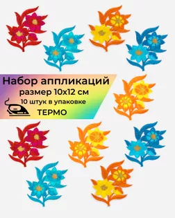 Набор аппликаций термо р.10х12 см (в упаковке 10 шт.) арт. АДНД-68-1-34156.004