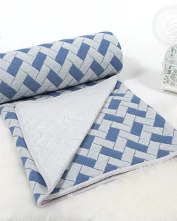 Одеяло-покрывало трикотажное 180*200 домино синее арт. 2285 арт. АРТД-5840-2-АРТД0271753 Одеяло-покрывало трикотажное 180*200 домино синее арт. 2285 арт. АРТД-5840-2-АРТД0271753