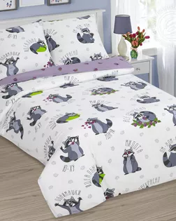 КПБ 1,5 сп., поплин, диз. Енотики арт. 912 арт. АРТД-6776-1-АРТД0294838 КПБ 1,5 сп., поплин, диз. Енотики арт. 912 арт. АРТД-6776-1-АРТД0294838