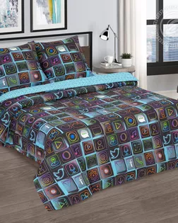 КПБ 1,5 сп., поплин, диз. Смарт арт. 910 арт. АРТД-6756-1-АРТД0294483