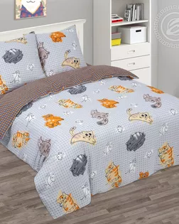 КПБ 1,5 сп., бязь, диз. Котовасия арт. 500 арт. АРТД-4648-1-АРТД0281443