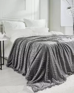 Плед флисовый 'узор' 180*200, графит арт. 4032 арт. АРТД-6066-3-АРТД0283080 Плед флисовый 'узор' 180*200, графит арт. 4032 арт. АРТД-6066-3-АРТД0283080