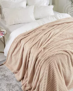 Плед флисовый 'грани' 150*200, бежевый арт. 4011 арт. АРТД-6076-1-АРТД0283069 Плед флисовый 'грани' 150*200, бежевый арт. 4011 арт. АРТД-6076-1-АРТД0283069