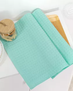 Полотенце вафельное 'эмилия' клетка 40*70 мятное арт. АРТД-6033-1-АРТД0283674