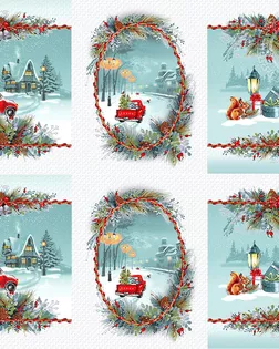 Ткань Огонёк рогожка ш.150см рис. 13245-1 арт. АРТД-6214-1-АРТД0285693