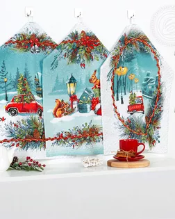 Набор полотенец огонёк (2шт) 45*60 арт. АРТД-6216-1-АРТД0285704