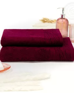 Модерн самойловский текстиль полотенце 70*140 малиновый арт. АРТД-6243-2-АРТД0286471