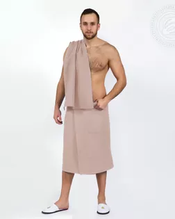 Килт для бани и сауны мужской бежевый арт. АРТД-6365-1-АРТД0288777