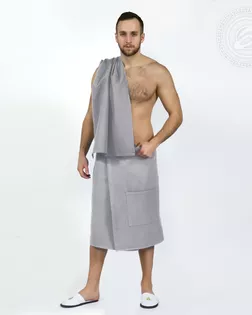 Килт для бани и сауны мужской серебро арт. АРТД-6371-1-АРТД0288827