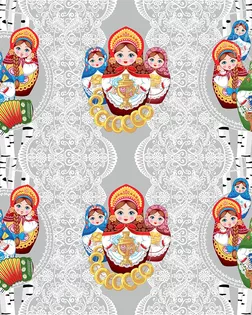 Ткань Марфа рогожка ш.150см рис. 13470-1 арт. АРТД-5382-1-АРТД0290043