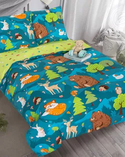 КПБ 1,5 сп., поплин, диз. На опушке арт. 912 арт. АРТД-6446-1-АРТД0290300