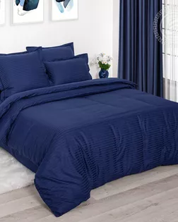 КПБ 2 сп. с Евро, страйп - сатин, диз. Индиго_полоса арт. 866/2 страйп-сатин арт. АРТД-6449-1-АРТД0290521