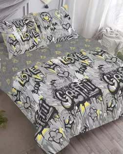 Ткань Стрит-арт бязь набивная 220см рис. 13492-1 арт. АРТД-6804-1-АРТД0292665