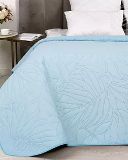 Покрывало (ультрастеп) 220*215 голубой с кантом арт. 2244/1 арт. АРТД-6377-1-АРТД0288907