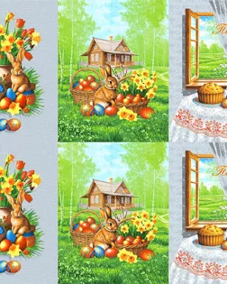 Ткань Околица рогожка 150см рис.13590-1 арт. АРТД-6824-1-АРТД0295069