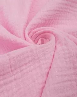 Купить Ткань хлопок розового цвета из Китая Муслин, 125г/м.кв. арт. ХМ-32-15-23383.015 оптом в Череповце