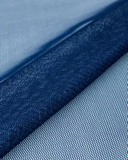 Купить Ткань сетка синего цвета из Китая Фатин с напылением арт. ФТН-48-13-22920.013 оптом в Караганде