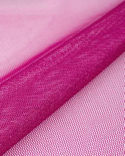 Купить Ткань сетка розового цвета из Китая Фатин с напылением арт. ФТН-48-11-22920.011 оптом в Череповце