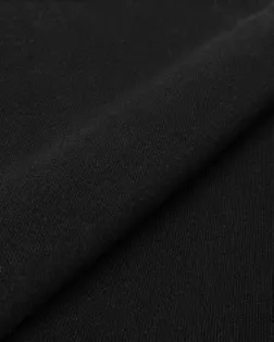 Купить Ткань трикотаж черного цвета Футер 3-х нитка Диагональ Peach эффект, 350г/м.кв. арт. ТФТ-8-18-24941.018 оптом в Череповце