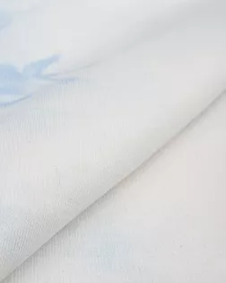 Купить Ткань принт оттенок бело-голубой Футер 3-х нитка диагональ Тай-Дай (компакт пенье) арт. Ф3Д-4-1-24104.001 оптом в Караганде