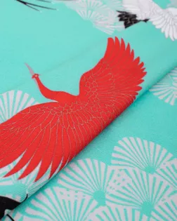 Купить Ткань для платьев с узором птицы Трикотаж "Флоренция" принт арт. ТПР-168-5-22144.058 оптом в Набережных Челнах