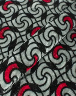 Бархат стрейч мраморный принт арт. БМ-13-2-21502.024