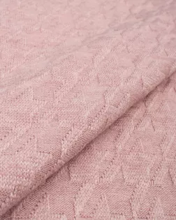 Купить Ткань джерси розового цвета из Китая Трикотаж жаккард меланж арт. ТДЖ-457-3-23380.003 оптом в Череповце