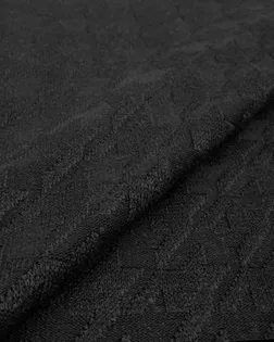 Купить Джерси для одежды черного цвета Трикотаж жаккард меланж арт. ТДЖ-457-8-23380.008 оптом в Череповце