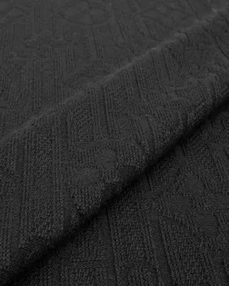 Купить Джерси для одежды черного цвета Трикотаж жаккард меланж арт. ТДЖ-476-2-23380.038 оптом в Череповце