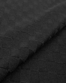 Купить Джерси для одежды черного цвета Трикотаж жаккард "Ангора Яго" арт. ЖКТО-18-12-24014.012 оптом в Череповце