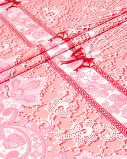 Купить Ткани для дома розового цвета Розы компаньон (Перкаль 220 см) арт. ПРКТ-23-1-0163.099 оптом