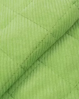 Купить Плащевые ткани зеленые Стежка вельветовая на синтепоне 470г арт. ПЛС-282-5-23180.005 оптом в Караганде