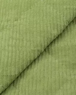 Купить Плащевые ткани зеленые Стежка вельветовая на синтепоне 470г арт. ПЛС-282-12-23180.012 оптом в Караганде